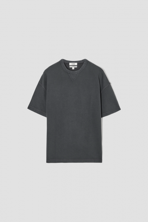 OVERSIZED HEAVYWEIGHT SHORT-SLEEVED SWEATSHIRT