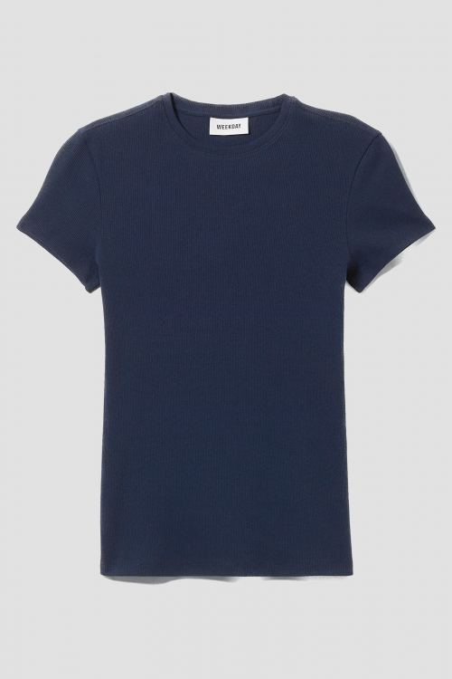Close Fitted Rib T-Shirt